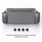 PlayVital PURE Grip Case for Nintendo Switch 2, Shockproof TPU Protective Cover Ergonomic Anti-Slip Grips Design & Thumbstick Caps - Clear Black PlayVital