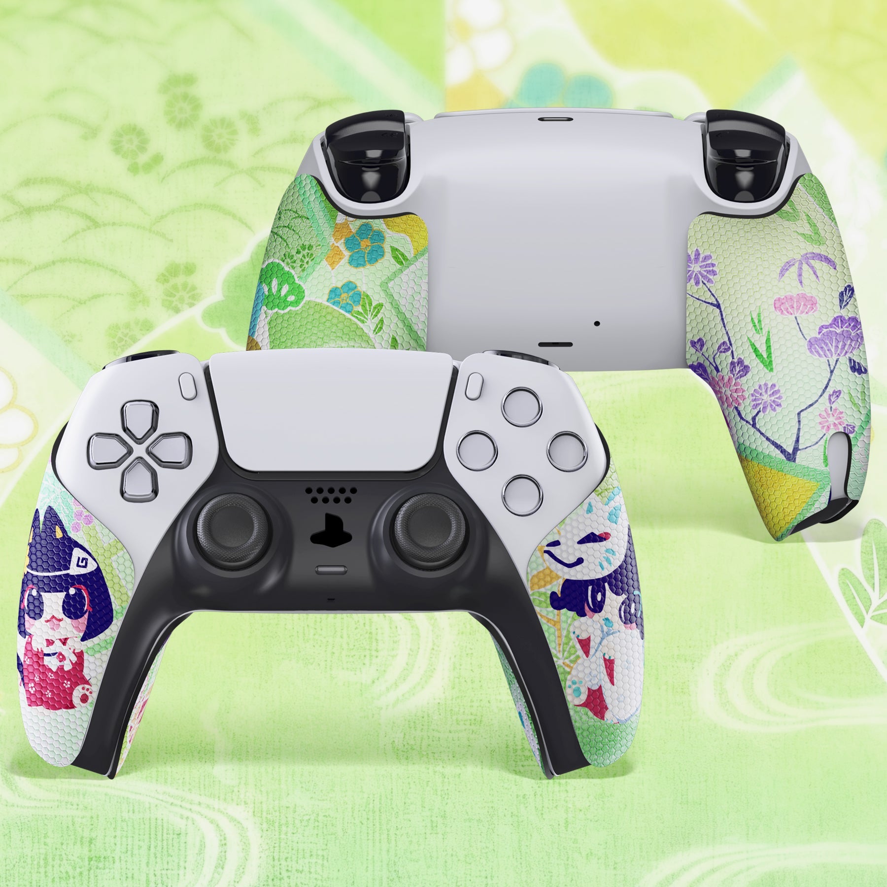 PlayVital Professional Anti-Skid Sweat-Absorbent Controller Grip for PS5 Controller - Wishing Shrine PlayVital