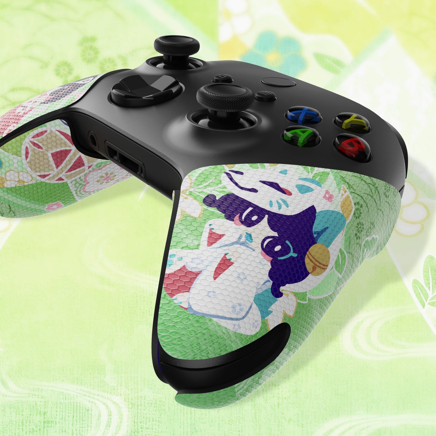 PlayVital Professional Textured Anti-Skid Sweat-Absorbent Handle Grips for Xbox Series X/S Controller & Xbox Core Wireless Controller - Wishing Shrine PlayVital