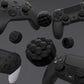 PlayVital Puff Cloud Texture Design Thumbs Cushion Grips Caps for PS5 & PS4 & Switch Pro & Xbox Series X/S & Xbox Elite Series 2 & Xbox One & Xbox Core Wireless Controller - Black PlayVital