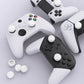 PlayVital Puff Cloud Texture Design Thumbs Cushion Grips Caps for PS5 & PS4 & Switch Pro & Xbox Series X/S & Xbox Elite Series 2 & Xbox One & Xbox Core Wireless Controller - White PlayVital