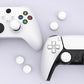 PlayVital Puff Cloud Texture Design Thumbs Cushion Grips Caps for PS5 & PS4 & Switch Pro & Xbox Series X/S & Xbox Elite Series 2 & Xbox One & Xbox Core Wireless Controller - White PlayVital