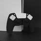 PlayVital Pure Series Anti-Slip Silicone Cover Skin with Thumb Grip Caps for PS5 Wireless Controller - Black - KOPF001 PlayVital