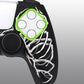 PlayVital Pure Series Dockable Model Anti-Slip Silicone Cover Skin with Thumb Grip Caps for PS5 Wireless Controller - Compatible with Charging Station - Carving Skull - EKPFL006 PlayVital