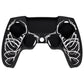 PlayVital Pure Series Dockable Model Anti-Slip Silicone Cover Skin with Thumb Grip Caps for PS5 Wireless Controller - Compatible with Charging Station - Carving Skull - EKPFL006 PlayVital