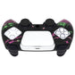 PlayVital Pure Series Dockable Model Anti-Slip Silicone Cover Skin with Thumb Grip Caps for PS5 Wireless Controller - Compatible with Charging Station - Sin Source Pink & Green - EKPFL003 PlayVital