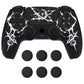 PlayVital Pure Series Silicone Controller Grip Case for PS5 Controller with 6 Thumb Grip & Sticker,  Anti-Slip Skin Cover for PS5 Controller Fit with Charging Station - Carving Energy Rift PlayVital