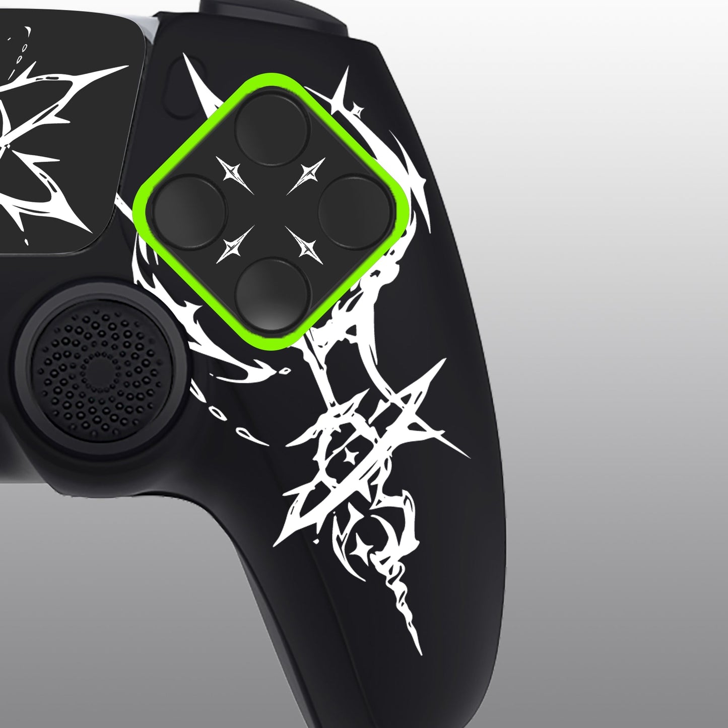 PlayVital Pure Series Silicone Controller Grip Case for PS5 Controller with 6 Thumb Grip & Sticker,  Anti-Slip Skin Cover for PS5 Controller Fit with Charging Station - Carving Energy Rift PlayVital