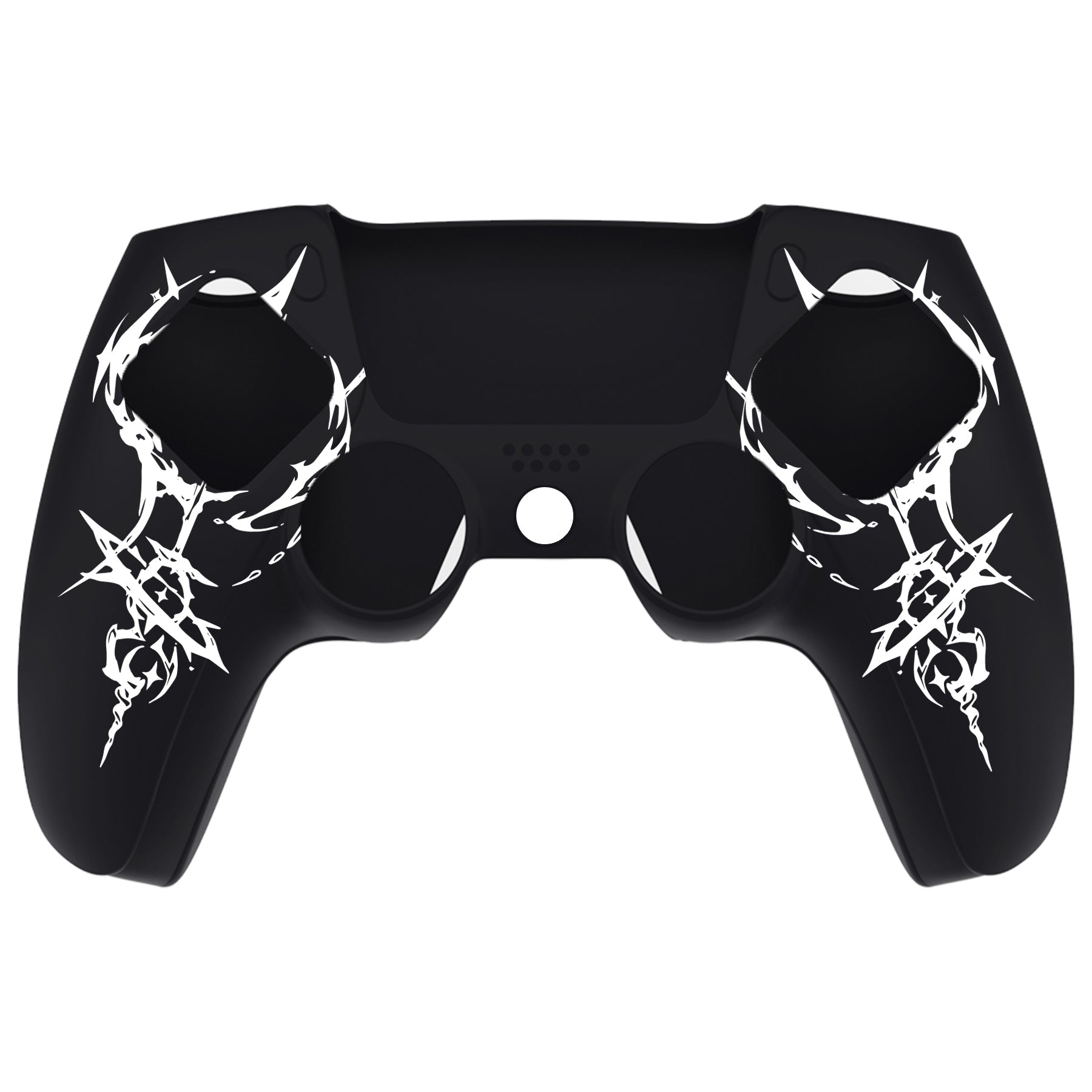 PlayVital Pure Series Silicone Controller Grip Case for PS5 Controller with 6 Thumb Grip & Sticker,  Anti-Slip Skin Cover for PS5 Controller Fit with Charging Station - Carving Energy Rift PlayVital