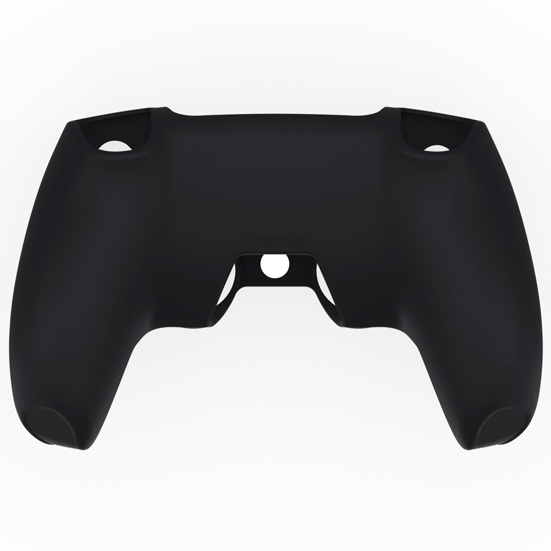 PlayVital Pure Series Silicone Controller Grip Case for PS5 Controller with 6 Thumb Grip & Sticker,  Anti-Slip Skin Cover for PS5 Controller Fit with Charging Station - Carving Fire Skull PlayVital