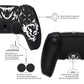 PlayVital Pure Series Silicone Controller Grip Case for PS5 Controller with 6 Thumb Grip & Sticker,  Anti-Slip Skin Cover for PS5 Controller Fit with Charging Station - Carving Fire Skull PlayVital