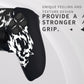 PlayVital Pure Series Silicone Controller Grip Case for PS5 Controller with 6 Thumb Grip & Sticker,  Anti-Slip Skin Cover for PS5 Controller Fit with Charging Station - Carving Fire Skull PlayVital