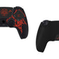 PlayVital Pure Series Silicone Controller Grip Case for PS5 Controller with 6 Thumb Grip & Sticker,  Anti-Slip Skin Cover for PS5 Controller Fit with Charging Station - Wings Sigil Red PlayVital