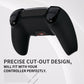 PlayVital Pure Series Silicone Controller Grip Case for PS5 Controller with 6 Thumb Grip & Sticker,  Anti-Slip Skin Cover for PS5 Controller Fit with Charging Station - Wings Sigil Red PlayVital
