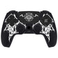 PlayVital Pure Series Silicone Controller Grip Case for PS5 Controller with 6 Thumb Grip & Sticker,  Anti-Slip Skin Cover for PS5 Controller Fit with Charging Station - Wings Sigil White PlayVital