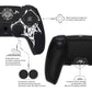 PlayVital Pure Series Silicone Controller Grip Case for PS5 Controller with 6 Thumb Grip & Sticker,  Anti-Slip Skin Cover for PS5 Controller Fit with Charging Station - Wings Sigil White PlayVital
