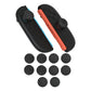 PlayVital QUANTUM Pro Ergonomic Thumbstick Grips for Nintendo Switch 2 (2025) with 3 Height Convex and Concave - Diamond Grain & Crack Bomb Design - Black PlayVital