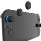 PlayVital QUANTUM Pro Ergonomic Thumbstick Grips for Nintendo Switch 2 (2025) with 3 Height Convex and Concave - Diamond Grain & Crack Bomb Design - Black PlayVital