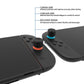 PlayVital QUANTUM Pro Ergonomic Thumbstick Grips for Nintendo Switch 2 (2025) with 3 Height Convex and Concave - Diamond Grain & Crack Bomb Design - Black PlayVital