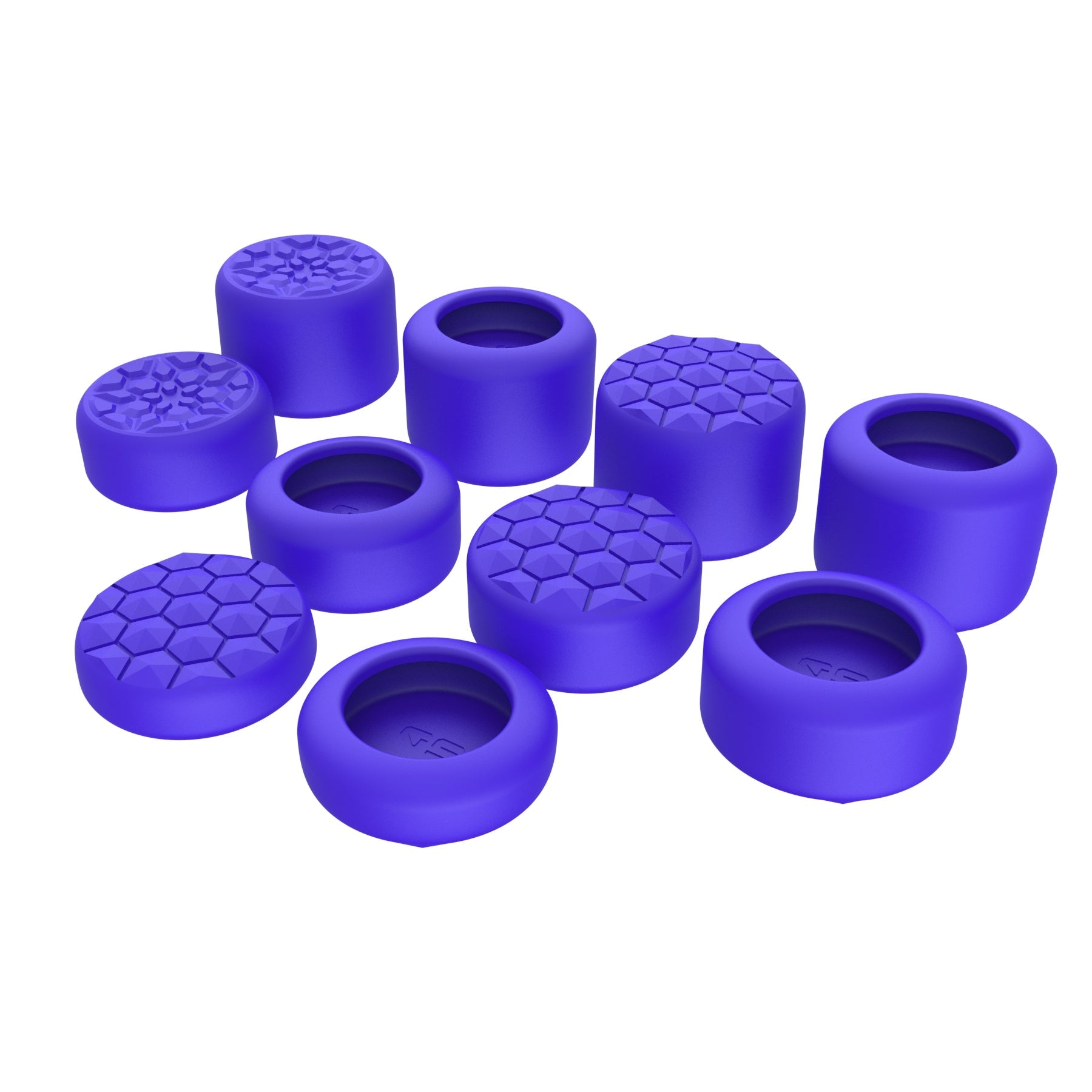 PlayVital QUANTUM Pro Ergonomic Thumbstick Grips for Nintendo Switch 2 (2025) with 3 Height Convex and Concave - Diamond Grain & Crack Bomb Design - Purple PlayVital