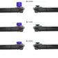 PlayVital QUANTUM Pro Ergonomic Thumbstick Grips for Nintendo Switch 2 (2025) with 3 Height Convex and Concave - Diamond Grain & Crack Bomb Design - Purple PlayVital