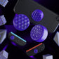 PlayVital QUANTUM Pro Ergonomic Thumbstick Grips for Nintendo Switch 2 (2025) with 3 Height Convex and Concave - Diamond Grain & Crack Bomb Design - Purple PlayVital