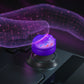 PlayVital Raindrop Texture Design Thumb Cushion Caps Thumb Grips for Steam Deck LCD & OLED (4-Pack), Height-Boost Joystick Cover with Anti-Slip Texture for Steam Deck Accessories - Purple PlayVital