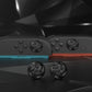 PlayVital Raindrop Texture Design Thumbs Cushion Caps Thumb Grips (4-Pack) for Switch 2, Anti-Slip Raindrop Texture Design Silicone Joystick Grip Cover for Nintendo Switch 2 Joycon - Black PlayVital