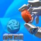 PlayVital Raindrop Texture Design Thumbs Cushion Caps Thumb Grips (4-Pack) for Switch 2, Anti-Slip Raindrop Texture Design Silicone Joystick Grip Cover for Nintendo Switch 2 Joycon - Blue & Orange PlayVital