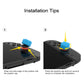 PlayVital Raindrop Texture Design Thumbs Cushion Caps Thumb Grips (4-Pack) for Switch 2, Anti-Slip Raindrop Texture Design Silicone Joystick Grip Cover for Nintendo Switch 2 Joycon - Blue & Orange PlayVital