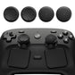 PlayVital Raised Dots & Studded Design 4-Pack Thumb Grips for Steam Controller 2 (2026), Anti-Slip Textured Grip Caps - Black PlayVital