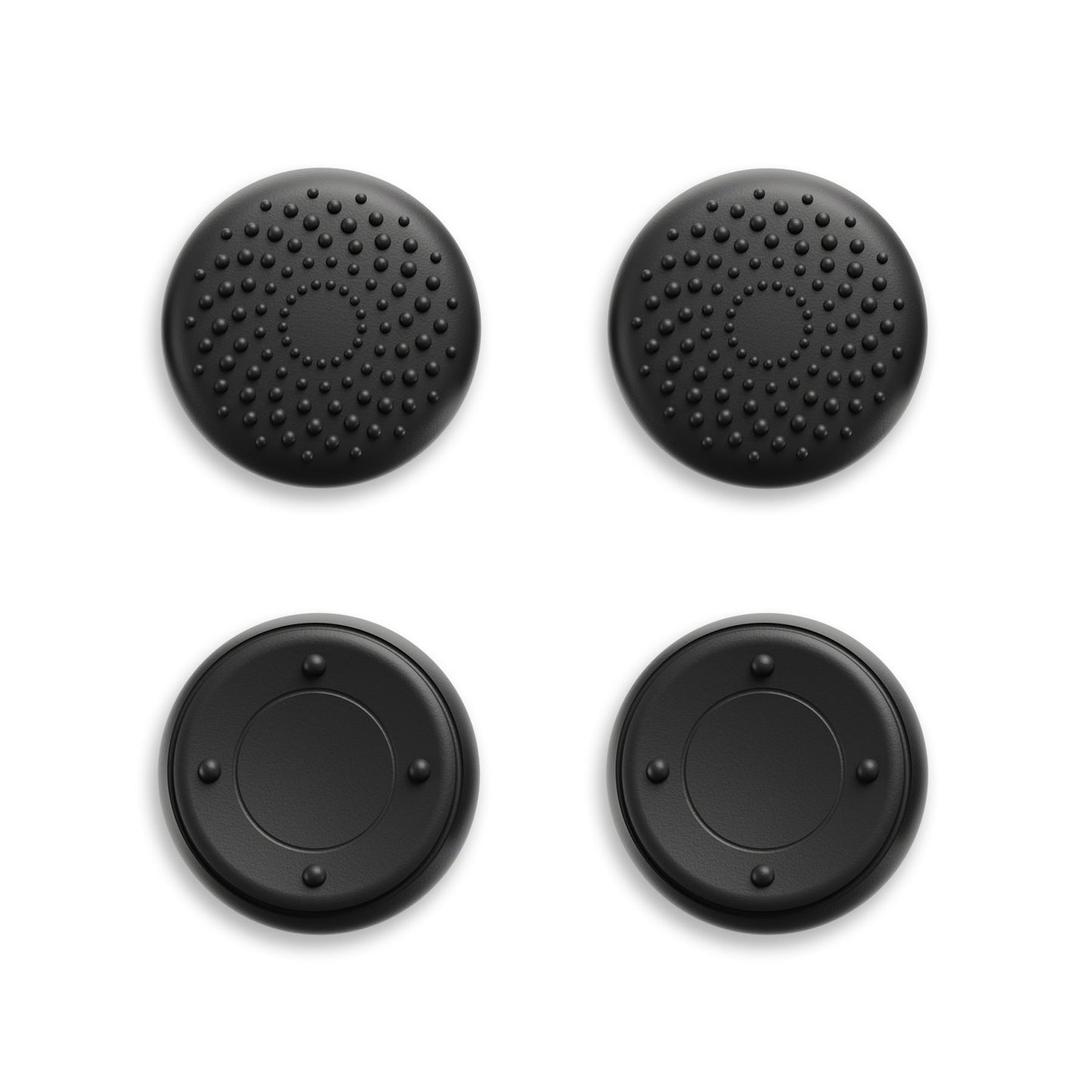 PlayVital Raised Dots & Studded Design 4-Pack Thumb Grips for Steam Controller 2 (2026), Anti-Slip Textured Grip Caps - Black PlayVital