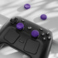 PlayVital Raised Dots & Studded Design 4-Pack Thumb Grips for Steam Controller 2 (2026), Anti-Slip Textured Grip Caps - Purple PlayVital