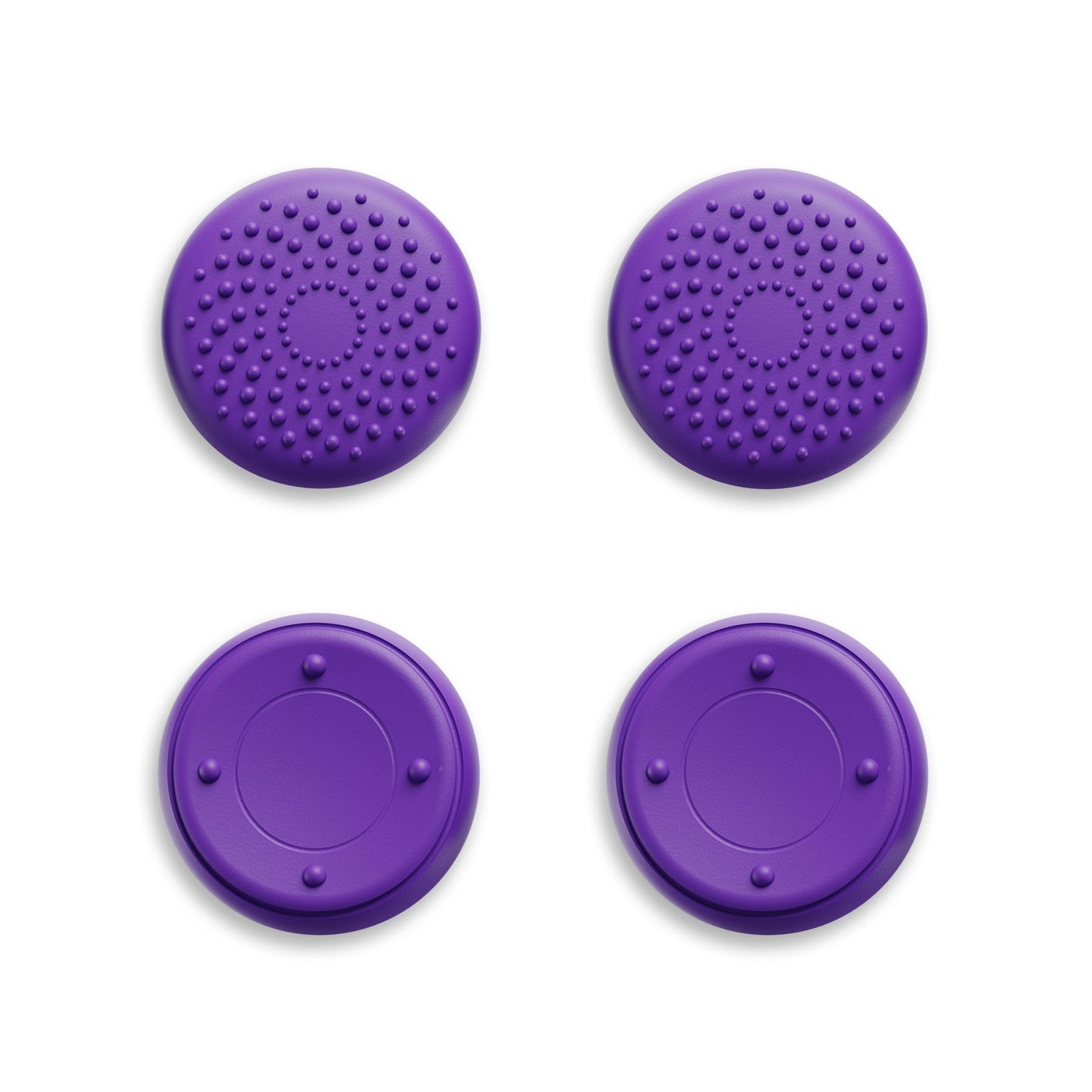 PlayVital Raised Dots & Studded Design 4-Pack Thumb Grips for Steam Controller 2 (2026), Anti-Slip Textured Grip Caps - Purple PlayVital
