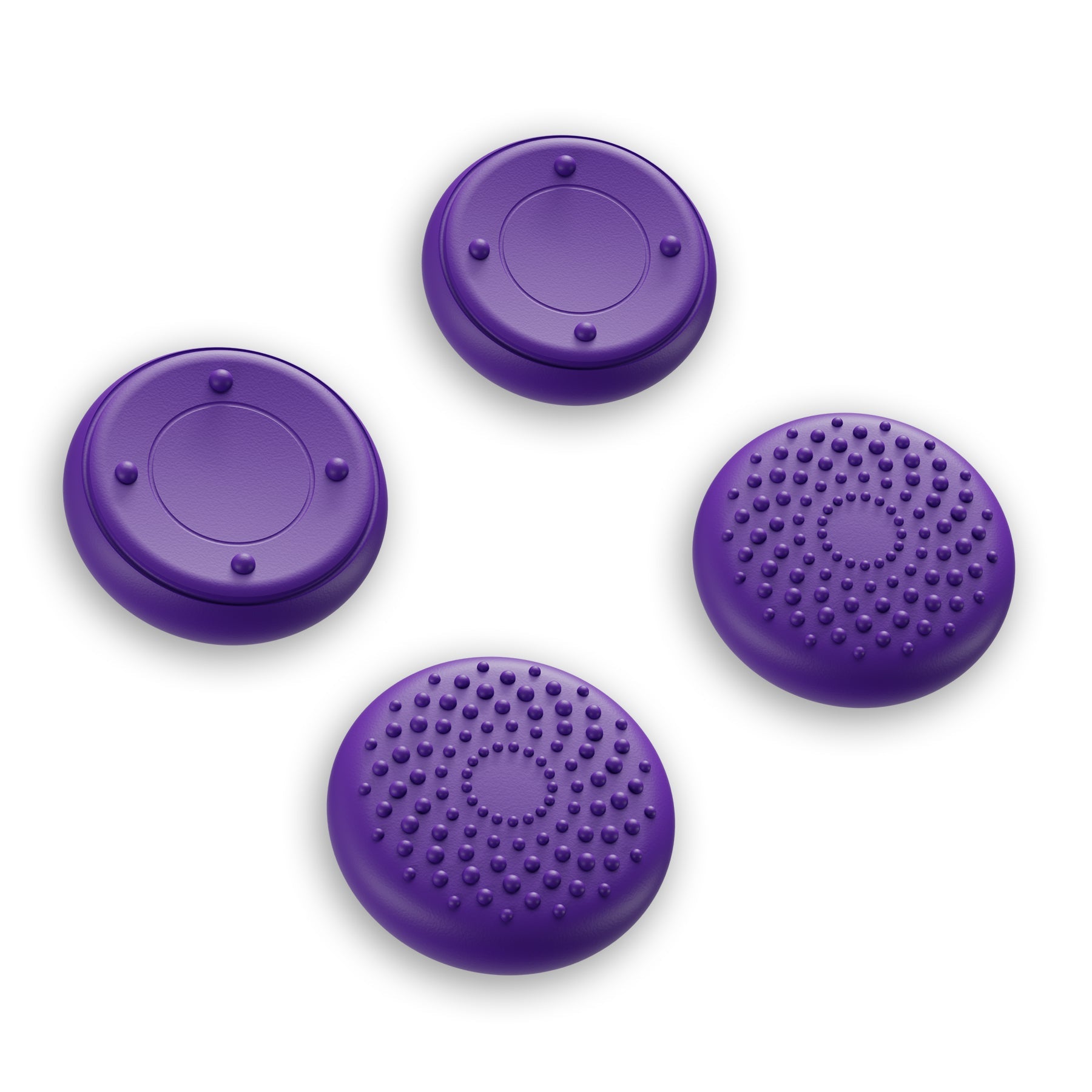 PlayVital Raised Dots & Studded Design 4-Pack Thumb Grips for Steam Controller 2 (2026), Anti-Slip Textured Grip Caps - Purple PlayVital