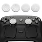 PlayVital Raised Dots & Studded Design 4-Pack Thumb Grips for Steam Controller 2 (2026), Anti-Slip Textured Grip Caps - White PlayVital