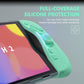PlayVital Ranger Silicone Grip with Hard Console Cover for Nintendo Switch 2, Protective Case with Folding Stand & Thumb Grips Caps for Nintendo Switch 2 (2025) - Soft Violet & Mint Green PlayVital