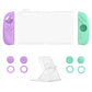 PlayVital Ranger Silicone Grip with Hard Console Cover for Nintendo Switch 2, Protective Case with Folding Stand & Thumb Grips Caps for Nintendo Switch 2 (2025) - Soft Violet & Mint Green PlayVital