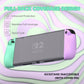 PlayVital Ranger Silicone Grip with Hard Console Cover for Nintendo Switch 2, Protective Case with Folding Stand & Thumb Grips Caps for Nintendo Switch 2 (2025) - Soft Violet & Mint Green PlayVital
