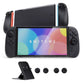 PlayVital Ranger Silicone Grip with Hard Console Cover for Nintendo Switch 2, Protective Case with Folding Stand & Thumb Grips Caps for Nintendo Switch 2 (2025) - Black PlayVital