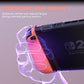 PlayVital Ranger Silicone Grip with Hard Console Cover for Nintendo Switch 2, Protective Case with Folding Stand & Thumb Grips Caps for for Nintendo Switch 2 (2025) - Clear White PlayVital