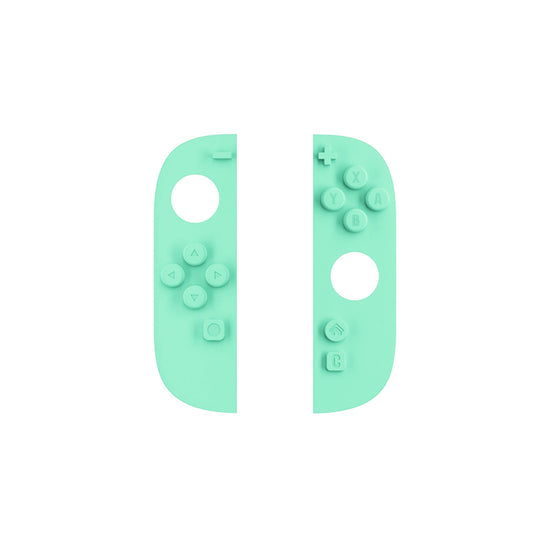 PlayVital Replaceable Button Color Inserts for Nintendo Switch 2 Protective Case, Compatible with Cute Solid-Color Series & Solid Color Series – Mint Green PlayVital