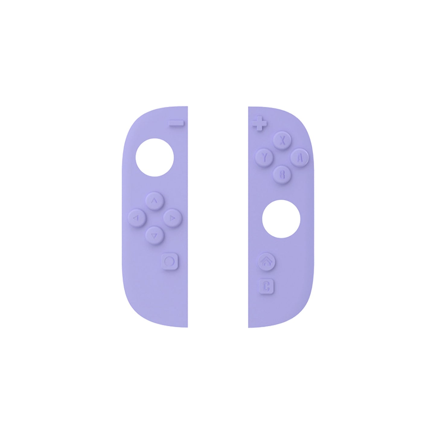 PlayVital Replaceable Button Color Inserts for Nintendo Switch 2 Protective Case, Compatible with Cute Solid-Color Series & Solid Color Series – Soft Violet PlayVital