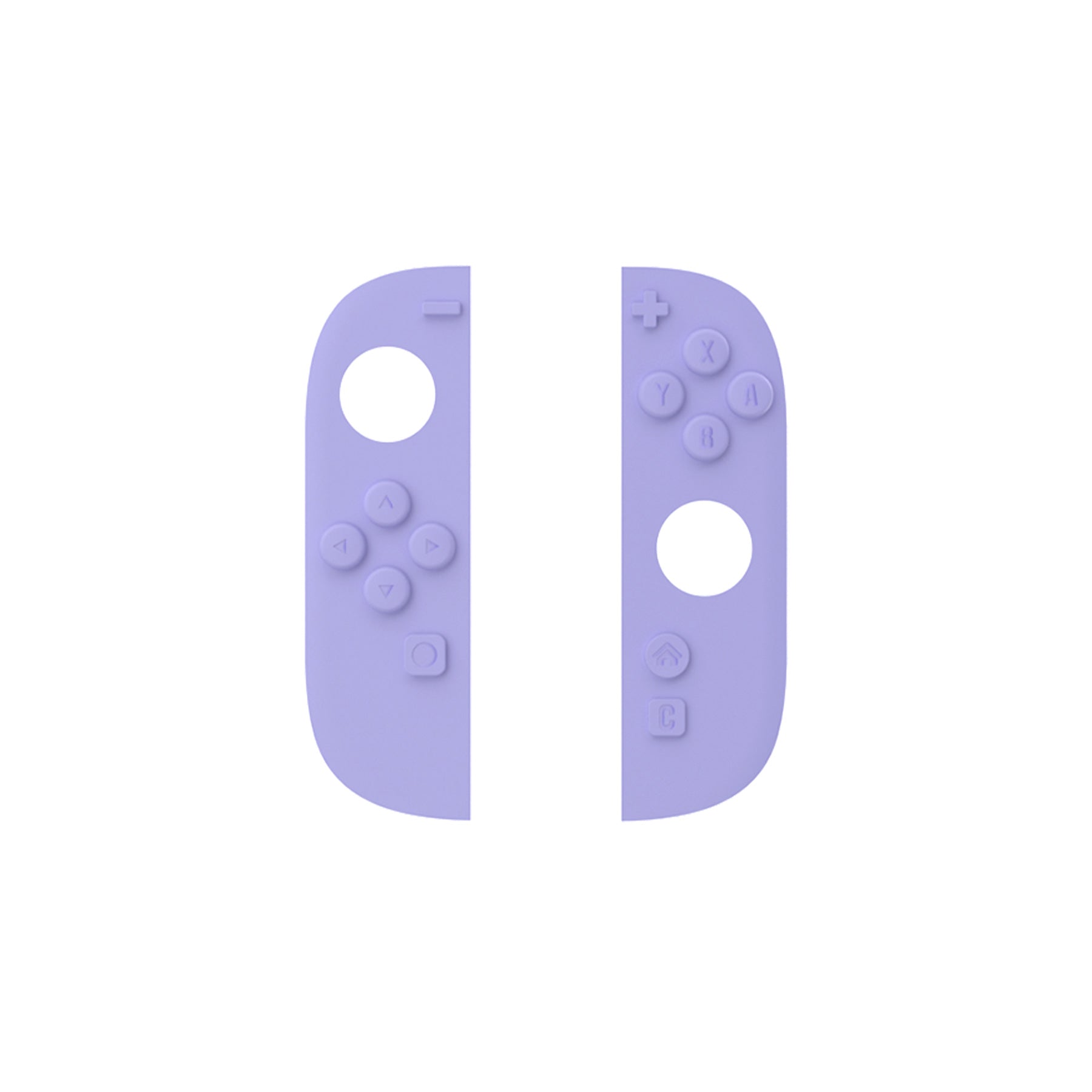 PlayVital Replaceable Button Color Inserts for Nintendo Switch 2 Protective Case, Compatible with Cute Solid-Color Series & Solid Color Series – Soft Violet PlayVital