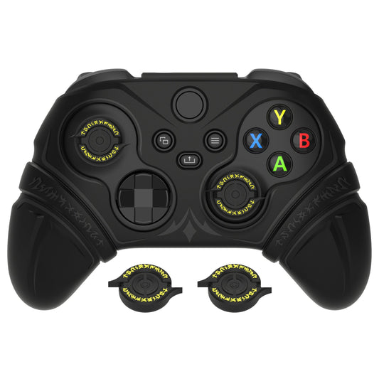 PlayVital Runes Edition Silicone Controller Cover with Thumbstick Cap & Sticker for Xbox Series X/S Controller & Xbox Core Wireless Controller - Black PlayVital