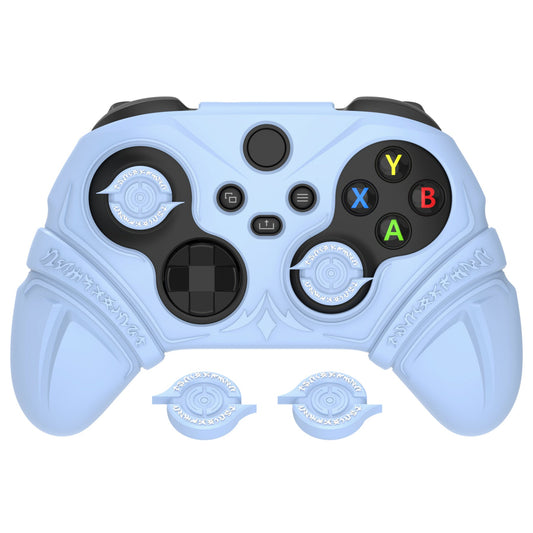 PlayVital Runes Edition Silicone Controller Cover with Thumbstick Cap & Sticker for Xbox Series X/S Controller & Xbox Core Wireless Controller - Blue PlayVital