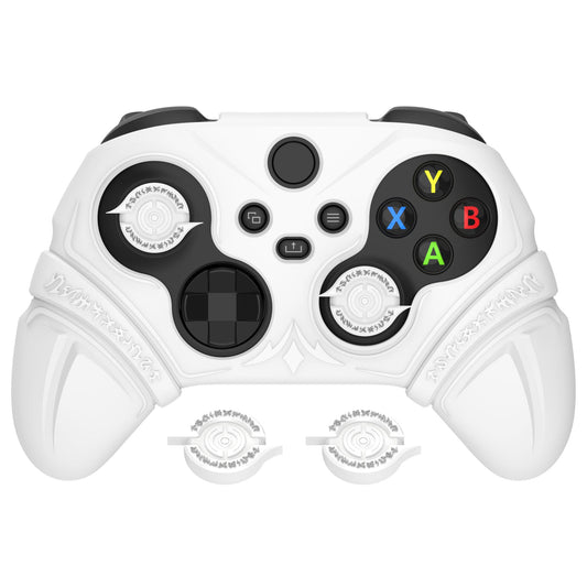 PlayVital Runes Edition Silicone Controller Cover with Thumbstick Cap & Sticker for Xbox Series X/S Controller & Xbox Core Wireless Controller - White PlayVital