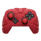 PlayVital Samurai Armor Edition Silicone Case for Switch 2 Pro Controller, for Nintendo Switch 2 Pro Controller Shockproof Skin Cover with Back Button Caps & Thumb Grip & Sticker - Red PlayVital