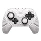 PlayVital Samurai Armor Edition Silicone Case for Switch 2 Pro Controller, for Nintendo Switch 2 Pro Controller Shockproof Skin Cover with Back Button Caps & Thumb Grip & Sticker - White PlayVital