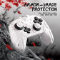 PlayVital Samurai Armor Edition Silicone Case for Switch 2 Pro Controller, for Nintendo Switch 2 Pro Controller Shockproof Skin Cover with Back Button Caps & Thumb Grip & Sticker - White PlayVital